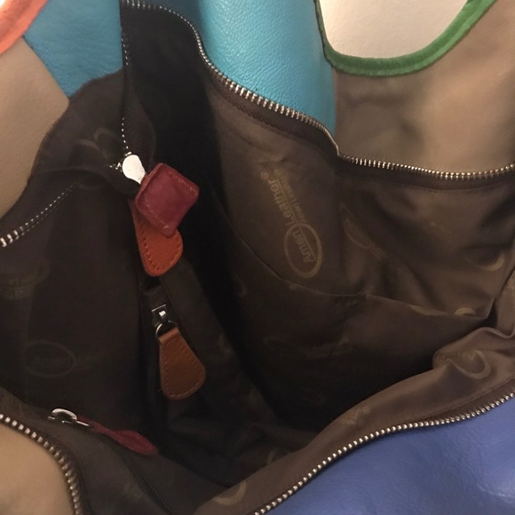 Unique, FABULOUS authentic Leather large bag NWOT - Picture 8 of 8